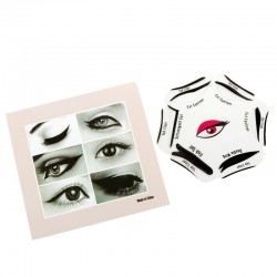 Pochoir Eyeliner Stencil Cat Eye - 6 formes - Plus de BAVURES !