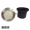 Spot Led Encastré Inox Jardin enterré Inground Underground 24V 9X3W Blanc Froid