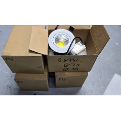 Lot de 4 spots led COB 6W Blanc Froid