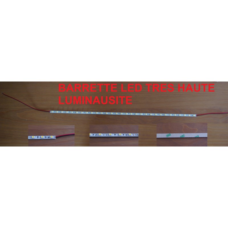 Barrette strip de LED 56 cm ! 90 Leds Blanches 12V Rare ULTRAPUISSANT