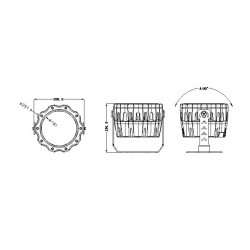 Projecteur LedWasher 36W Eclairage architectural 6000K 220V