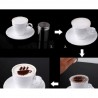 Lot de 16 ! Pochoir à café Barista Cappuccino Latte Decoration Mousse X16